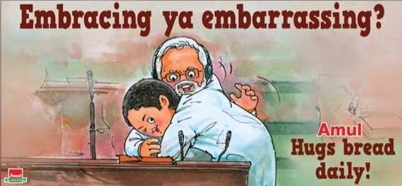 Amul hits on hugs!
